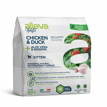 ALLEVA HOLISTIC KITTEN Сухой корм для котят с Курицей и Уткой