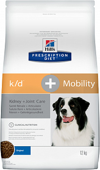 HILL'S Prescription Diet k/d Renal + Mobility Сухой корм д/собак Диета (Для почек и суставов)