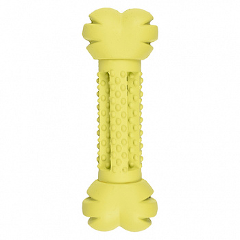 FLAMINGO Игрушка д/собак Резиновая кость с шипами 17 см, зеленая