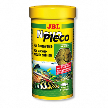 JBL NovoPleco Основной корм в форме тонущих чипсов для кольчужных сомов 100 мл (53 г)
