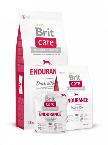 BRIT Care Endurance Сухой корм д/активных собак Всех пород Утка с рисом