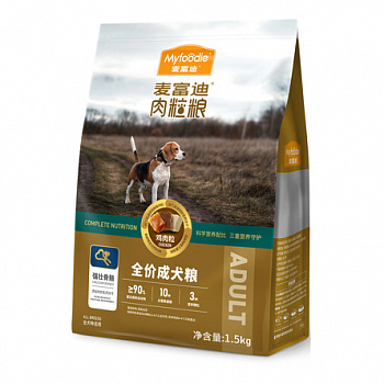 MYFOODIE DOG Корм для собак MG Hair care уход за шерстью Курица