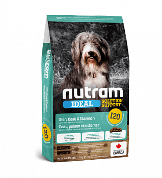 NUTRAM I20 Ideal Sensitive Dog д/собак Чувствительный желудок, кожа и шерсть с Ягненком