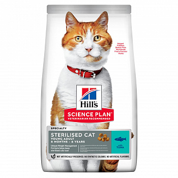 HILL'S SP Young Adult Sterilised cat Сухой корм д/стерилиз кошек с Тунцом