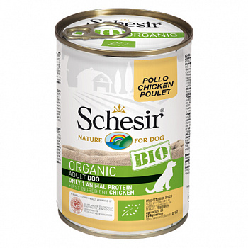 SCHESIR BIO Консервы д/собак, Курица 400 г