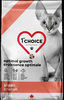 1st CHOICE Optimal Growth Grain Free Сухой корм д/котят Оптимальный Рост Рыба