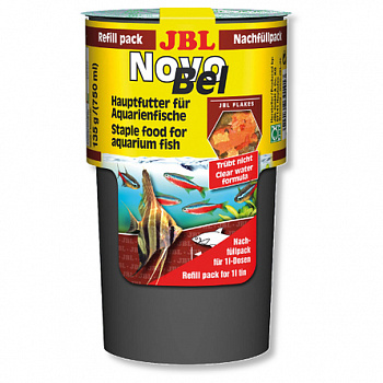 JBL NovoBel Основной корм в форме хлопьев для пресноводных аквариумных рыб 750 мл (135 г)