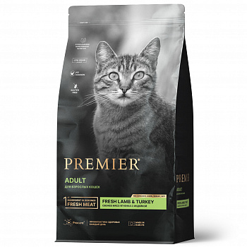 Premier Cat Корм для кошек ADULT Lamb&Turkey Ягненок Индейка