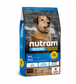 NUTRAM S6 Sound Adult Dog Сухой корм д/собак с Курицей