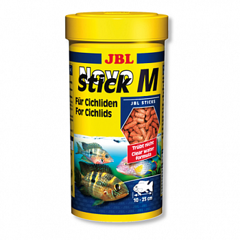 JBL NovoStick M - Основной корм в форме палочек для хищных цихлид, 1 л (440 г)