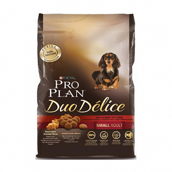 PURINA Pro Plan Duo Delice Сухой корм д/собак мелких и карликовых пород Говядина и рис