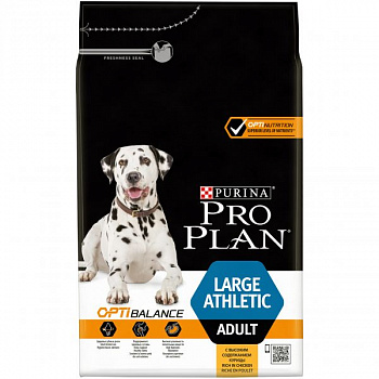 PURINA Pro Plan Large Athletic Adult Сухой корм д/собак крупных пород атлет телослож Курица