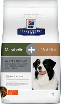 HILL'S Prescription Diet Metabolic+Mobility Сухой корм д/собак Диета (Коррекция веса+Лечен суставов)