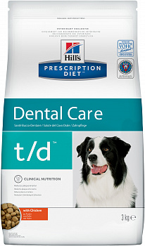 HILL'S Prescription Diet t/d Dental Care Сухой корм д/собак Диета (Гигиена полости рта)
