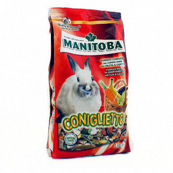 MANITOBA Coniglietto Корм для Кроликов с фруктами 1 кг