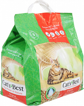 CAT'S BEST Original Наполнитель Древесный Комкующийся