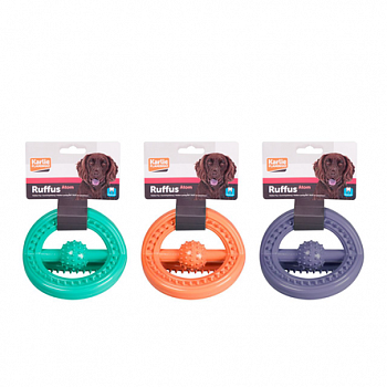 FLAMINGO Ruffus Tri-Ring Super Игрушка д/собак Тройное резиновое кольцо 11*14,5см
