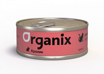ORGANIX Консервы д/кошек c Кроликом 100 г