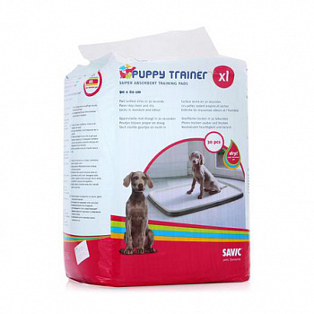 SAVIC Puppy Trainer XL Пелёнки для щенков особо крупных пород 90х60 см 30 шт