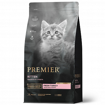 Premier Cat Корм для котят KITTEN Turkey с 3-х недель беременных и кормящих кошек Индейка