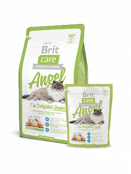 BRIT Care Cat Angel Delighted Senior Сухой корм д/кошек старше 7 лет, 400 г