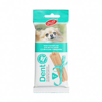 TiTBiT Biff Dent Лакомство для собак мини пород  Жевательный снек со вкусом Говядины 35 г