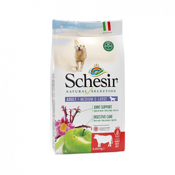 SCHESIR Natural Selection Grain-Free Сухой корм для собак средних и крупных пород Говядина 2,24 кг