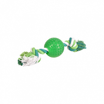 FLAMINGO Shots Игрушка д/собак Сверхпрочный резиновый мяч на веревке 6 см