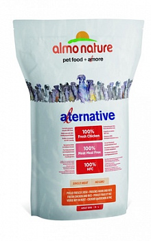 ALMO NATURE Alternative M-L Сухой корм для собак средних и крупных пород Свежий Цыпленок и Рис 9,5кг