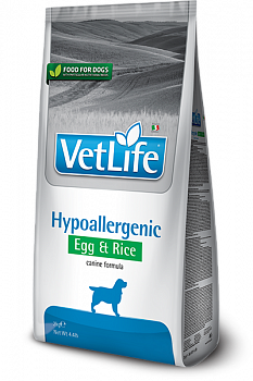 FARMINA Vet Life DOG Hypoallergenic Сухой корм д/собак Диета (при аллергии) Яйцо и Рис