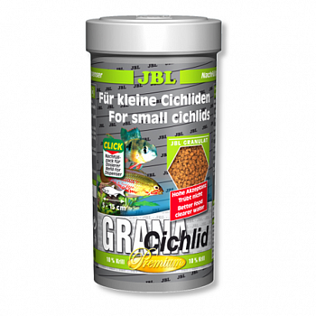 JBL GranaCichlid Основной корм в форме гранул для хищных цихлид 250 мл (110 г)