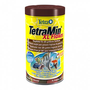 TETRA Min XL Корм для всех видов тропических рыб крупные хлопья 1 л