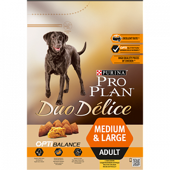 PURINA Pro Plan Duo Delice Сухой корм д/собак крупных и средних пород Курица и рис