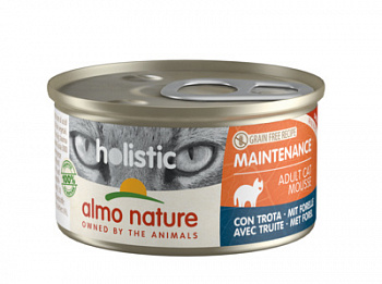 ALMO NATURE Holistic Maintenance with Trout Консервы для кошек с Форелью 85 г