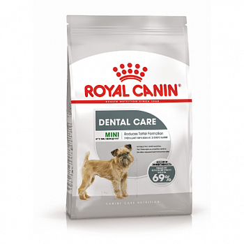 ROYAL CANIN Dental Care Mini Сухой корм д/собак мини пород Для здоровья зубов, 1кг